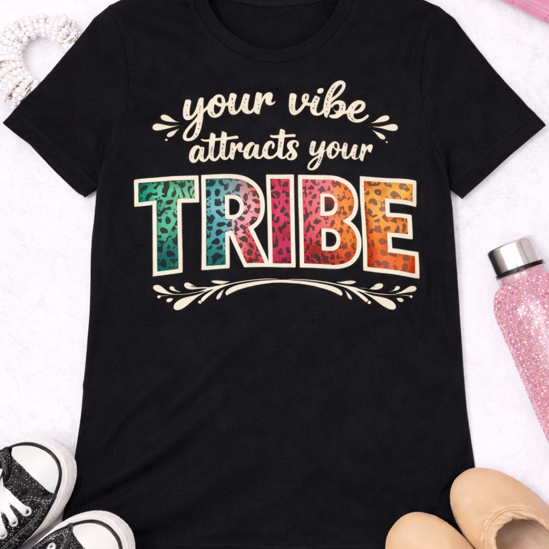 'Your Vibe Attracts Your Tribe" Limited Edition Tee